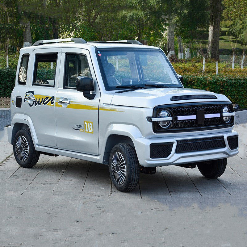 Four wheel electric vehicle household small pickup truck, dual-purpose oil and electric low-speed electric four wheel pickup truck